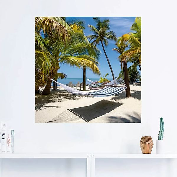 Artland Wandfolie "Florida Keys Strandleben", Strand, (1 St.) günstig online kaufen