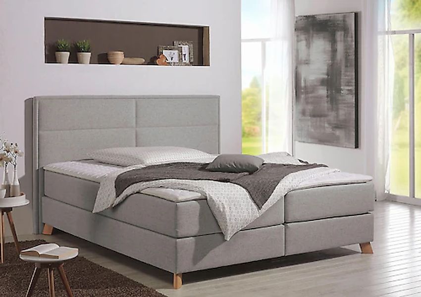 Home affaire Boxspringbett »Caria«, in 5 Breiten, 3 Matratzen-Ausführungen, günstig online kaufen