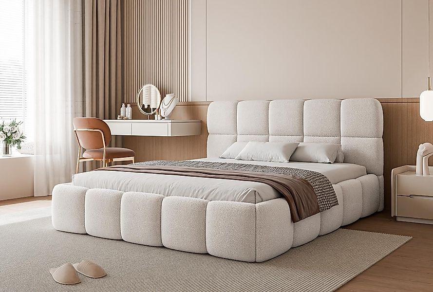Compleo Polsterbett Stauraumbett modern CLOUDY, Komfortbett, günstig online kaufen