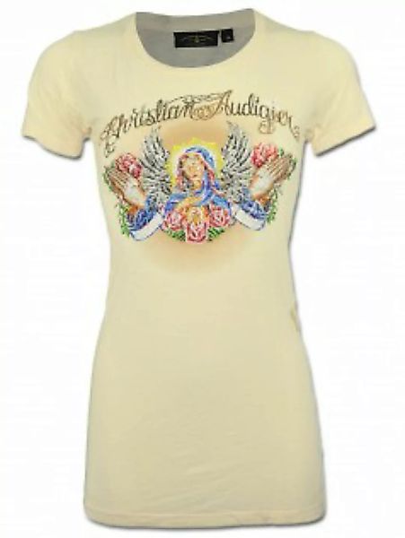 Christian Audigier Damen Strass T-Shirt Blessed günstig online kaufen