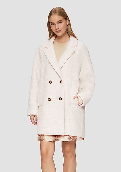 s.Oliver Funktionsmantel Bouclé-Mantel im Relaxed Fit günstig online kaufen