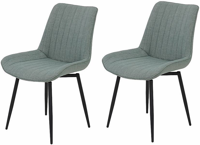 HELA Drehstuhl "Vierfußstuhl BERGEN", (Set), 2 St., Webstoff, Esszimmerstuh günstig online kaufen