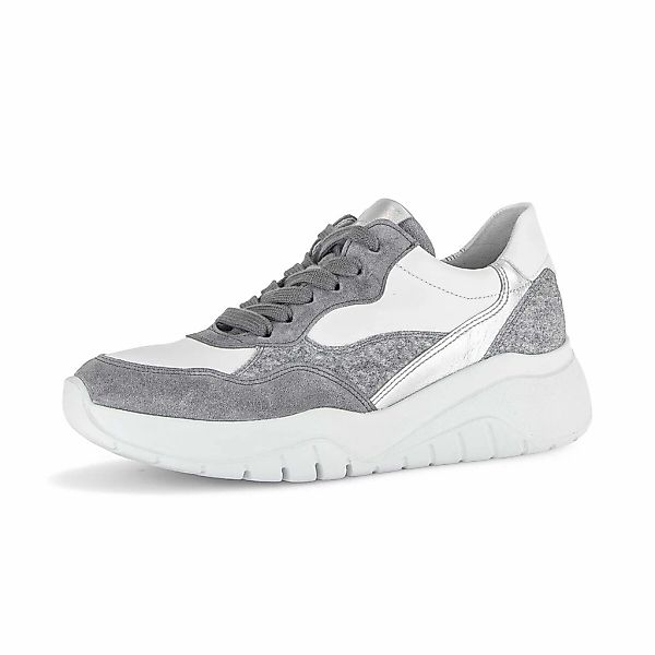 Gabor Sneaker "Sneaker low Materialmix Leder" günstig online kaufen