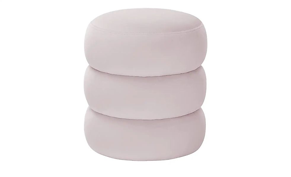 como Pouf  Samt ¦ rosa/pink ¦ Maße (cm): H: 45  Ø: 40 Polstermöbel > Hocker günstig online kaufen