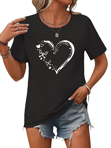 PYL Kurzarmbluse Damen Sommer Casual T-Shirt günstig online kaufen