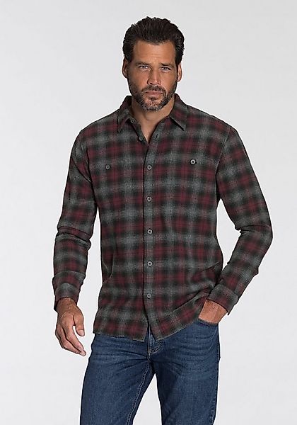 Man's World Flanellhemd mit 2 Brusttaschen günstig online kaufen