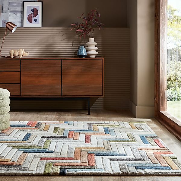 FLAIR RUGS Wollteppich Russo, rechteckig, Höhe: günstig online kaufen