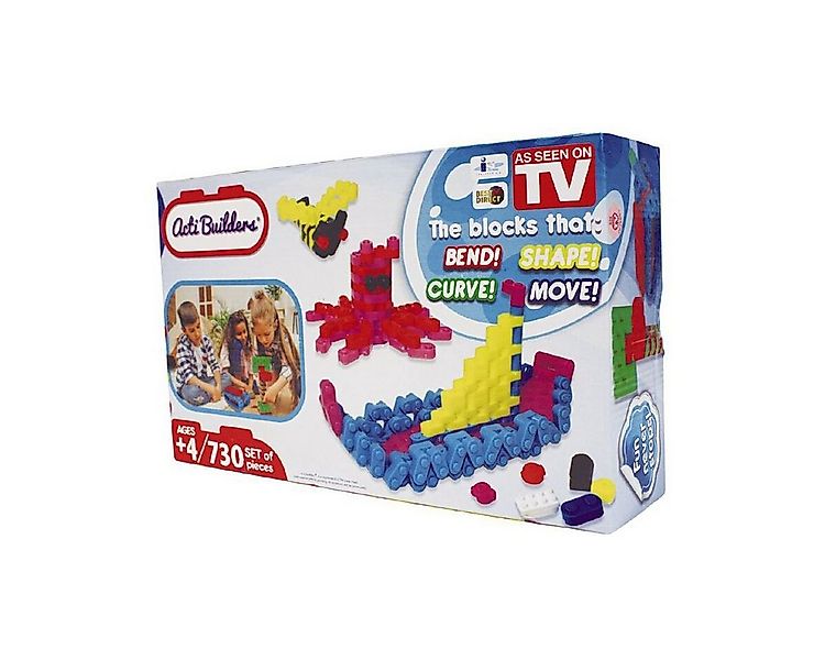 Acti Builders® Bausteine - flexible Steckbausteine 730 Teile Spielbausteine günstig online kaufen