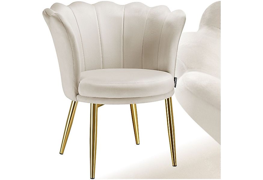 tectake Esszimmerstuhl Sessel Stella, dicke Polsterung, 67x64x76cm (Set, 1 günstig online kaufen