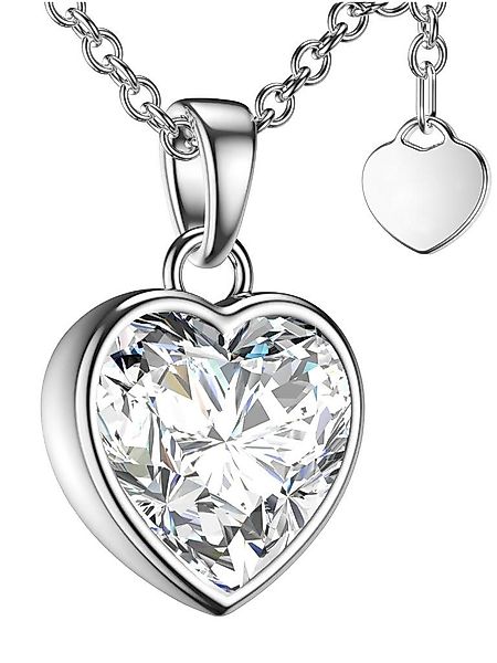 Amoonic Herzkette Halskette Damen Silber 925 günstig online kaufen