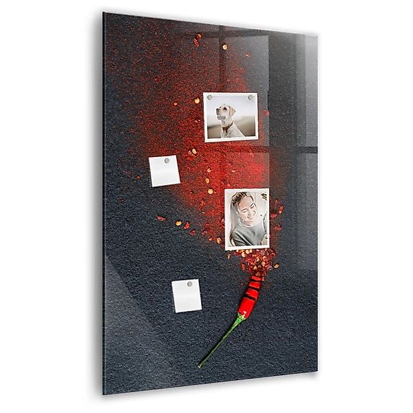 Tulup Beschreibbare Glasmagnettafel Paprikapulver 60x90 cm Magnettafel Büro günstig online kaufen