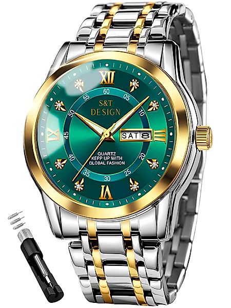 S&T Design Quarzuhr Herren Uhr Edelstahl günstig online kaufen