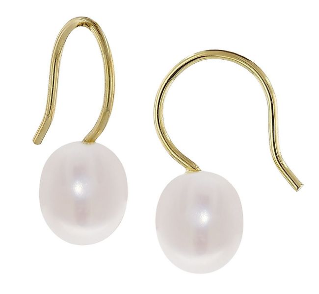 trendor Paar Ohrhänger Damen 333 Gold Süßwasser-Zuchtn günstig online kaufen