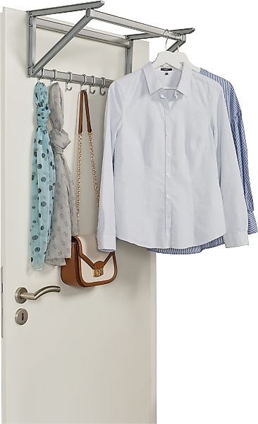 Ruco Türgarderobe, schafft zustätzlichen Stauraum, mit 6 Haken, Aluminium/K günstig online kaufen