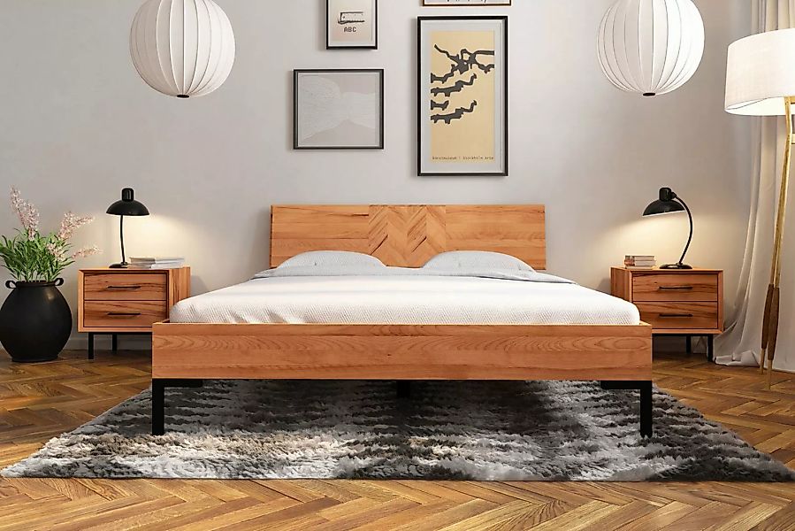 Carpe Sonno Massivholzbett Holzbett Massivholzbett Bettrahmen Bettgestell E günstig online kaufen