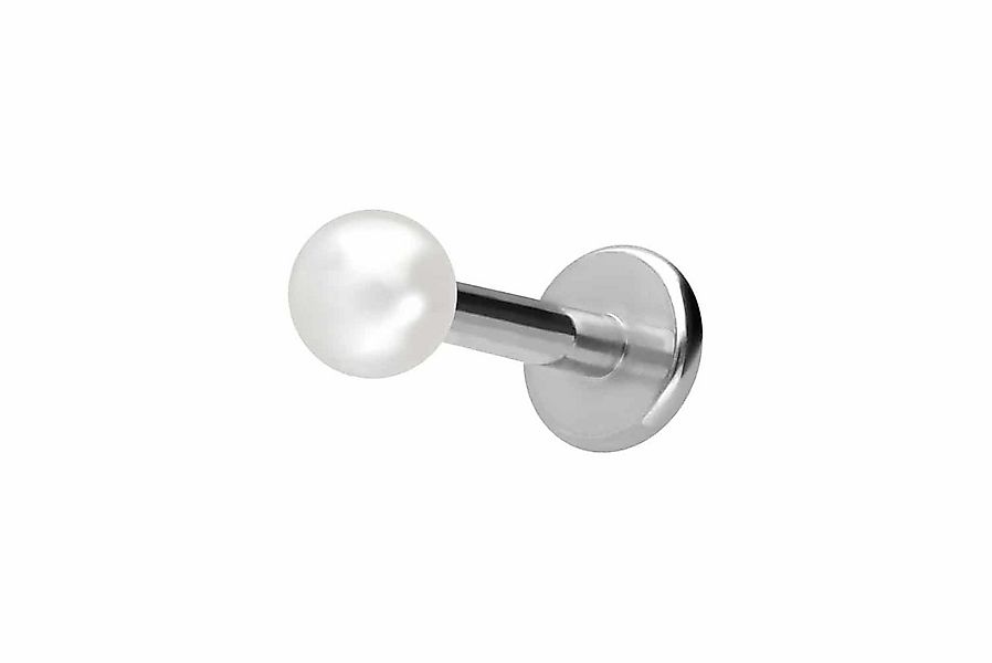 PIERCINGLINE Piercing-Set Titan Labret mit Innengewinde SYNTHETISCHE PERLE günstig online kaufen