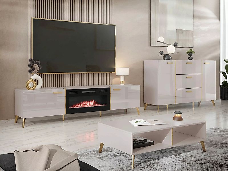 MIRJAN24 Wohnzimmer-Set Picru I, (3er-Set, Kommode, günstig online kaufen