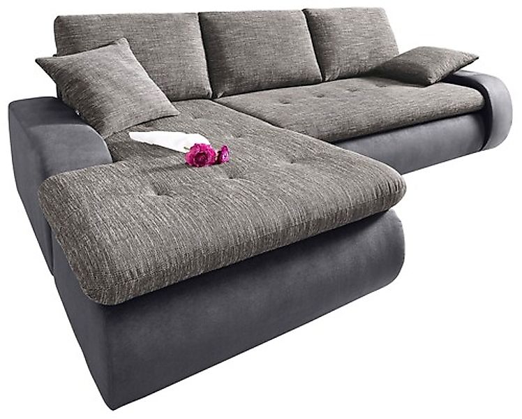 TRENDMANUFAKTUR Ecksofa »Indie, modern und bequem, Materialmix, OTTOs Choic günstig online kaufen