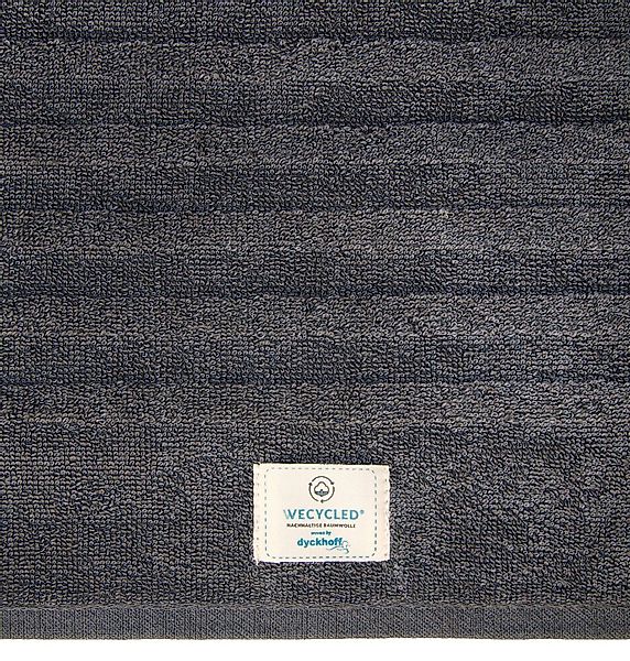 Dyckhoff Handtuch Wecycled Anthrazit 50 x 100 cm günstig online kaufen