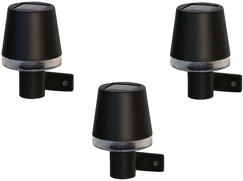 LUXFORM Außen-Wandleuchte "Solar-Wandleuchte - Cala dOr - 3 Stück" LED-Modu günstig online kaufen