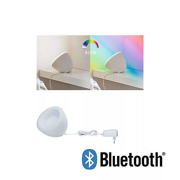 Paulmann "LED Tischleuchte Smart Home Bluetooth Cornus RGBW 641lm 12W Weiß" günstig online kaufen