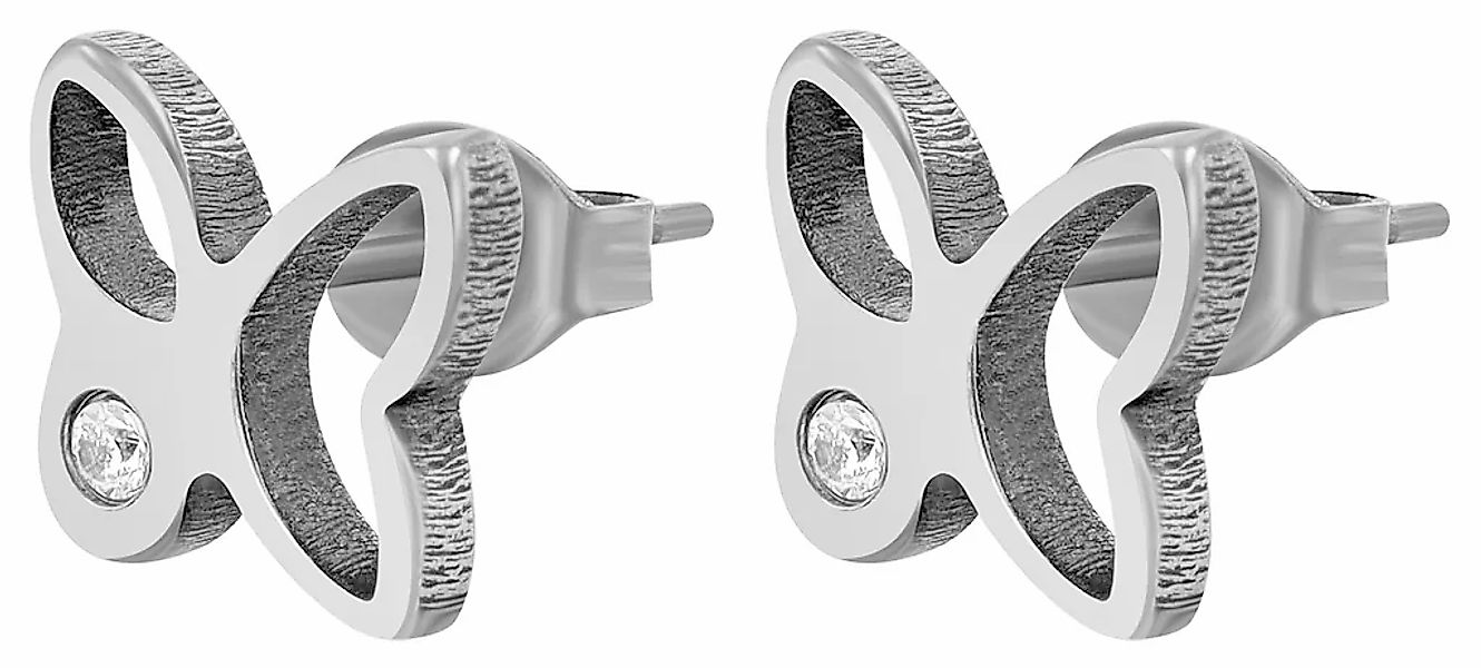 Adelia´s Paar Ohrhänger "Damen Ohrringe – Ohrstecker aus Titan mit Zirkonia günstig online kaufen