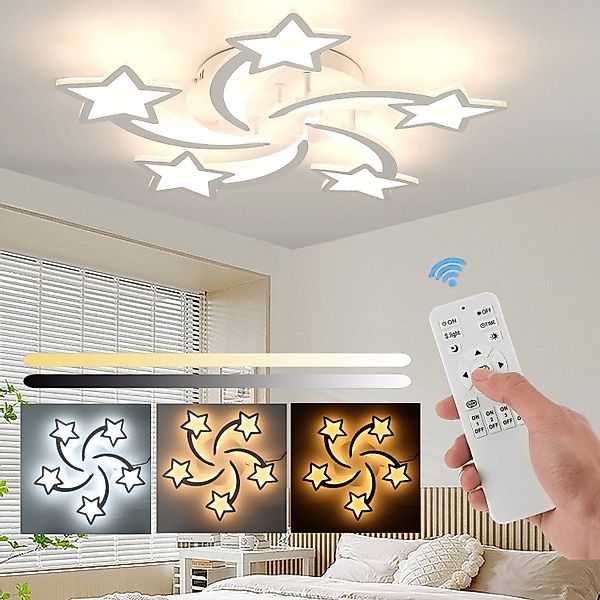 LETGOSPT LED Deckenleuchte 30W/ 54W Deckenleuchte günstig online kaufen