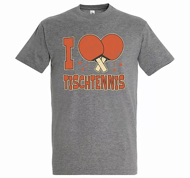 Youth Designz Print-Shirt I love Tischtennis Herren T-Shirt mit lustigem Sp günstig online kaufen