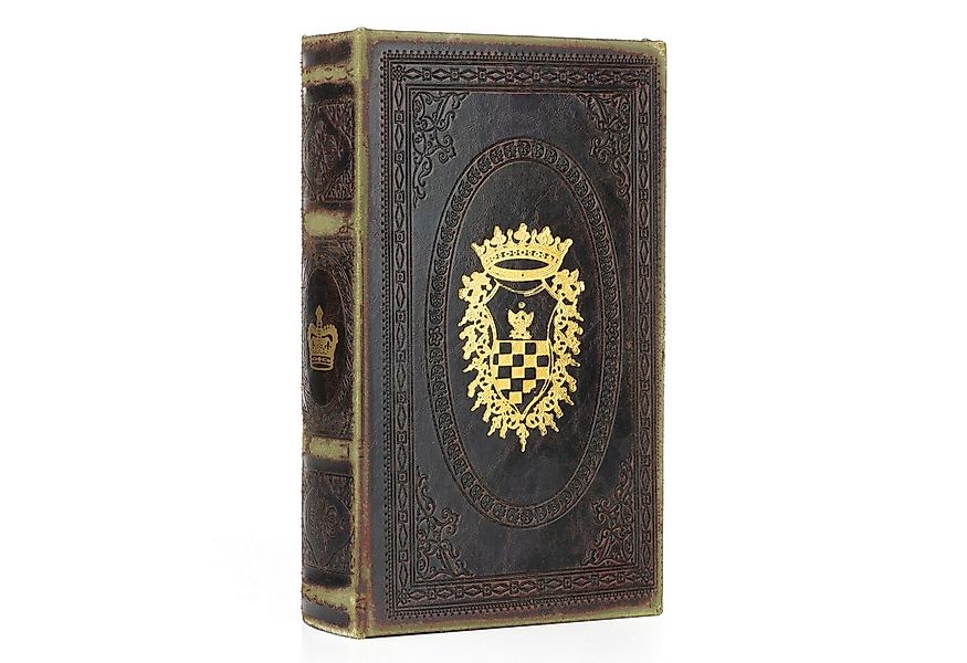 Moritz Etui Buchhülle Vintage mit Wappen und Geheimfach günstig online kaufen