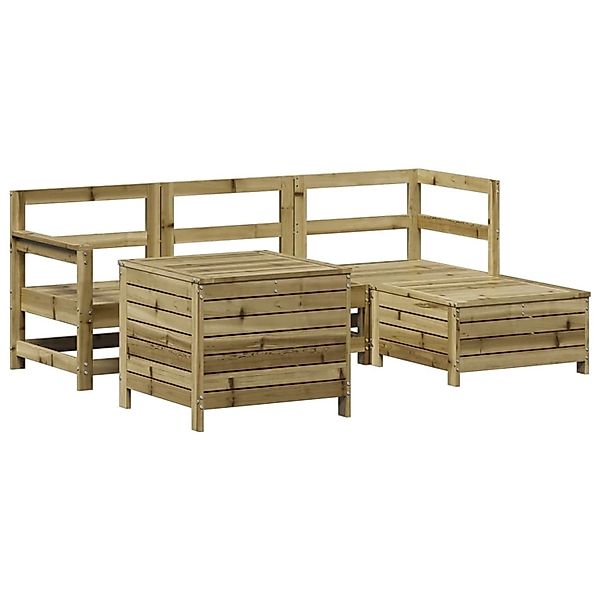 vidaXL 5-Tlg Garten-Sofagarnitur Kiefernholz Imprägniert 3250495 günstig online kaufen