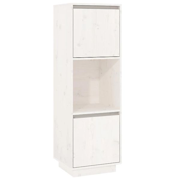 vidaXL Highboard Weiß 38x35x117 cm Massivholz Kiefer 814360 günstig online kaufen