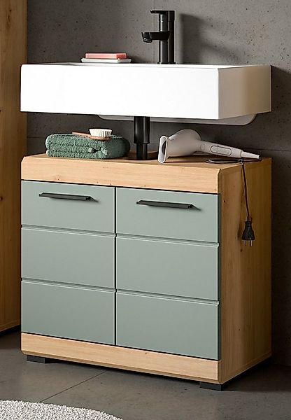 Inn.Furn Waschbeckenunterschrank Shawn (Badschrank in Salbei und Artisan Ei günstig online kaufen