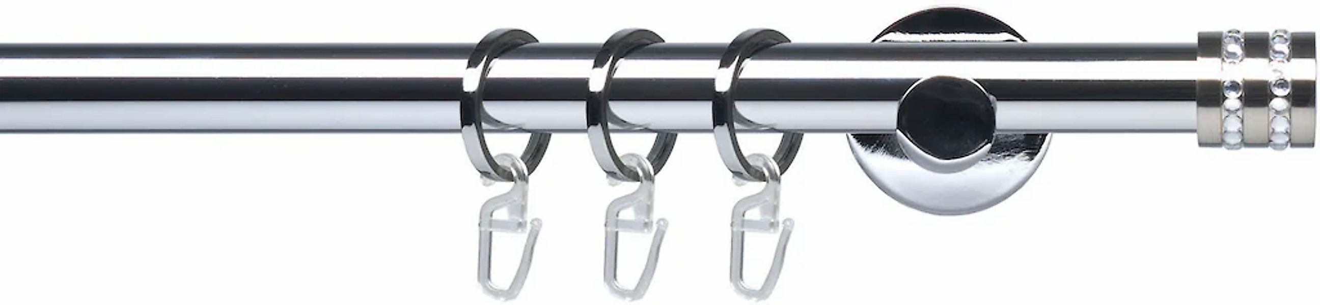 Liedeco Gardinenstange "Fertigstilgarnitur 20 mm Piano Miami" Ø 2 mm 1 läuf günstig online kaufen