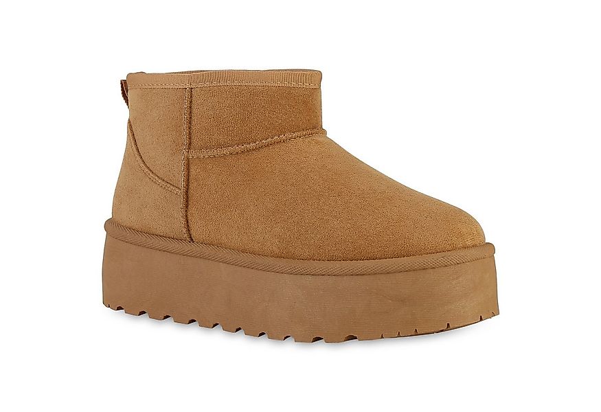 VAN HILL 840596 Plateaustiefelette Damen Warm Gefütterte Plateau Boots Prof günstig online kaufen