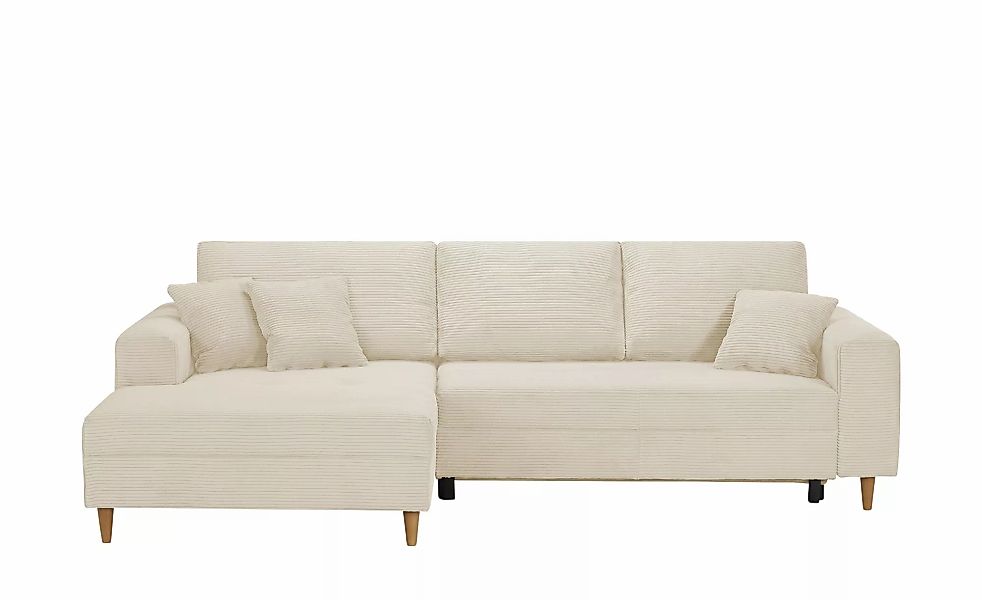 Ecksofa mit Schlaffunktion  Benedita ¦ beige ¦ Maße (cm): B: 275 H: 91 T: 1 günstig online kaufen