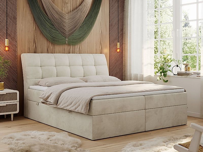 MKS MÖBEL Boxspringbett DIEGOS (Set, Topper T25, Doppelbett), Bett mit Bett günstig online kaufen