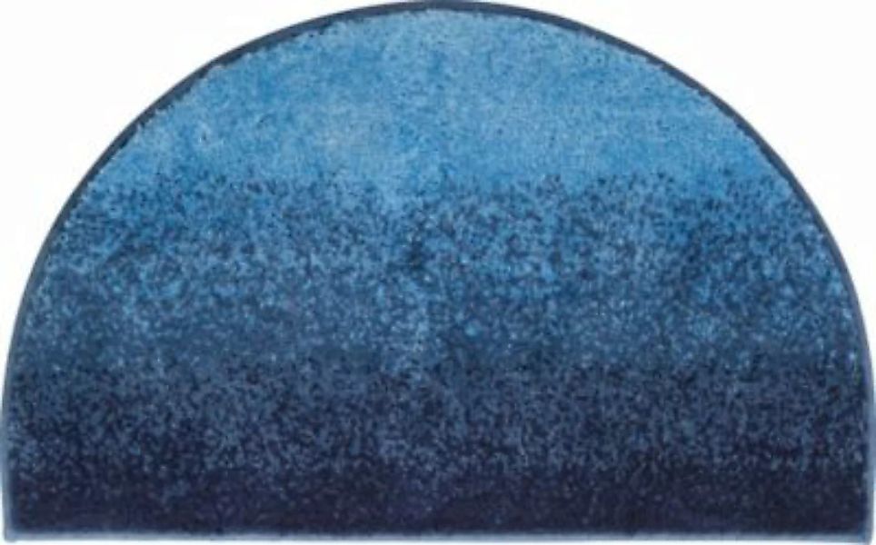 Erwin Müller Duschvorlage  halbrund Katerini blau Gr. 50 x 80 günstig online kaufen