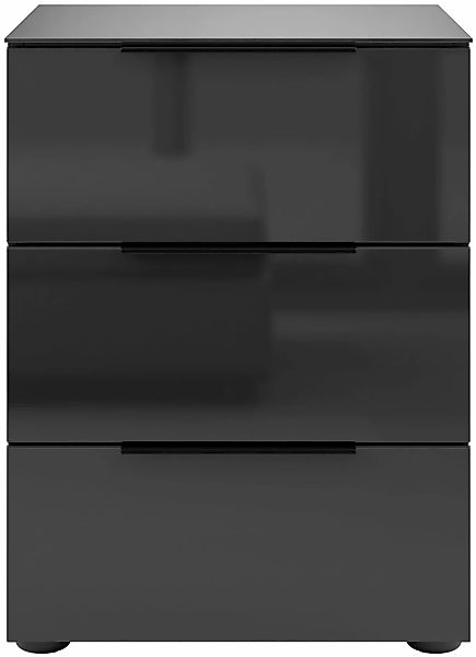 Manjana Möbel Nachtkommode "Nachtkommode mit Chrom oder Schwarz matten Meta günstig online kaufen