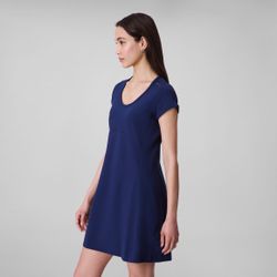 Calvin Klein Jeans Jerseykleid "PUNTO MILANO SS SCOOP NK DRESS" Ohne Tasche günstig online kaufen