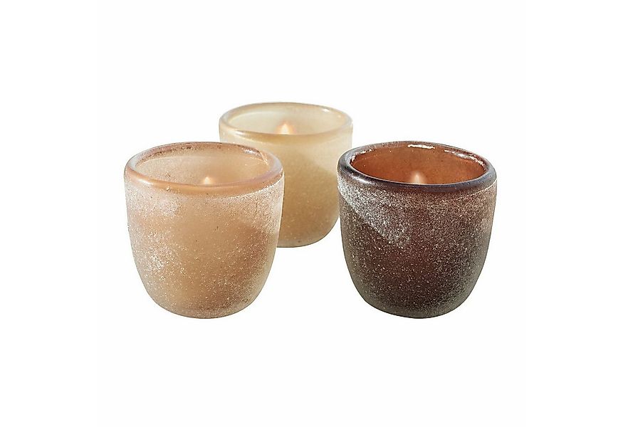 Mirabeau Windlicht Windlicht 3er Set Eclairice braun/gelb (3er Set, 3er Set günstig online kaufen