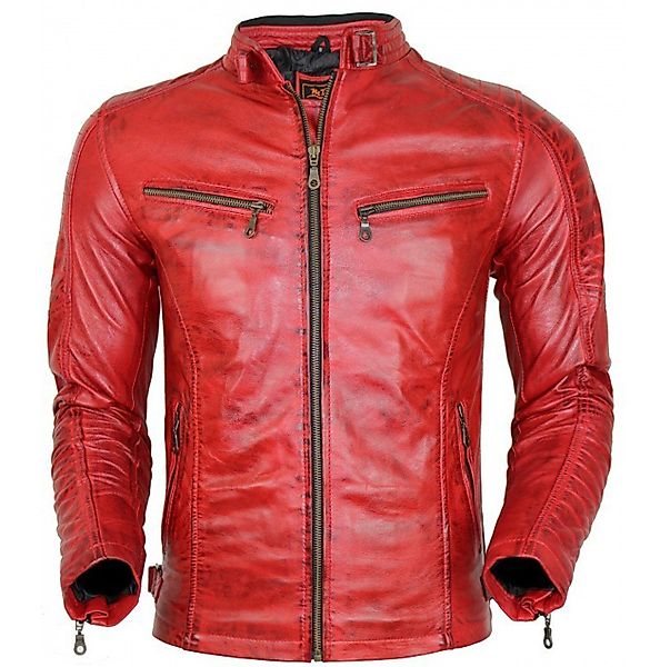 MDM Bikerjacke Herren Lamm Nappa Lederjacke günstig online kaufen
