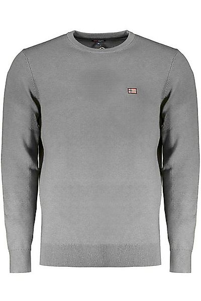 NORWAY 1963 Strickpullover Grauer Norwegen-Pullover: Langarmshirt mit Stick günstig online kaufen