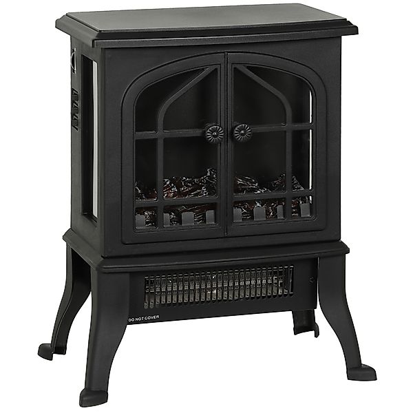 HOMCOM Elektrokamin mit 3D-Flammeneffekt, 1800/900 W, dekorativer Standkami günstig online kaufen
