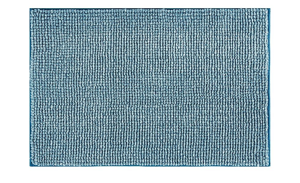 Badematte  Melange - türkis/petrol - 100% Polyester - 60 cm - Heimtextilien günstig online kaufen