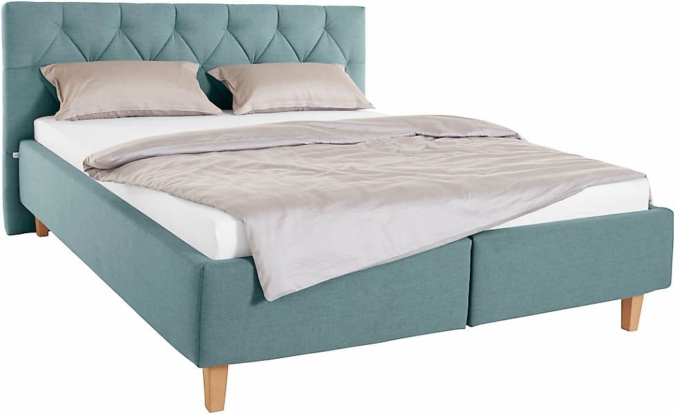 Home affaire Polsterbett "Sunley 100", Kreuzsteppung, Kopfteilhöhe 102 cm, günstig online kaufen