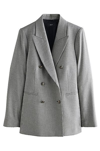 Next Military-Jacke Blazer mit kleinem Hahnentrittmuster, Militär-Stil (1-S günstig online kaufen