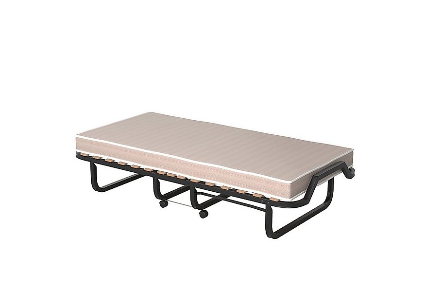 COSTWAY Gästebett klappbar, 80x200cm auf Rädern, mit Matratze, bis 120kg günstig online kaufen