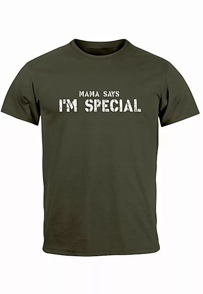 Neverless Print-Shirt Herren T-Shirt Spruch lustig Mama Says I Am Special I günstig online kaufen