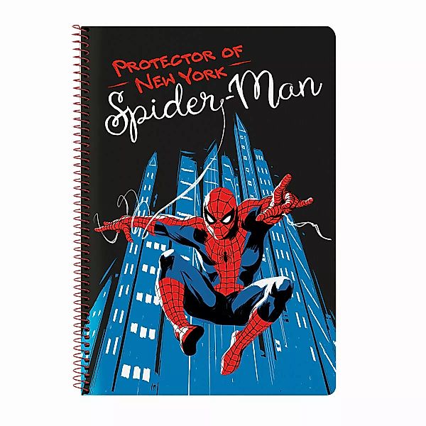 Notizbuch  Spiderman Hero Schwarz A4 80 Bettlaken günstig online kaufen