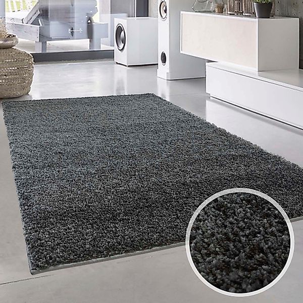 Carpet City Hochflor-Teppich Shaggi uni 500, günstig online kaufen